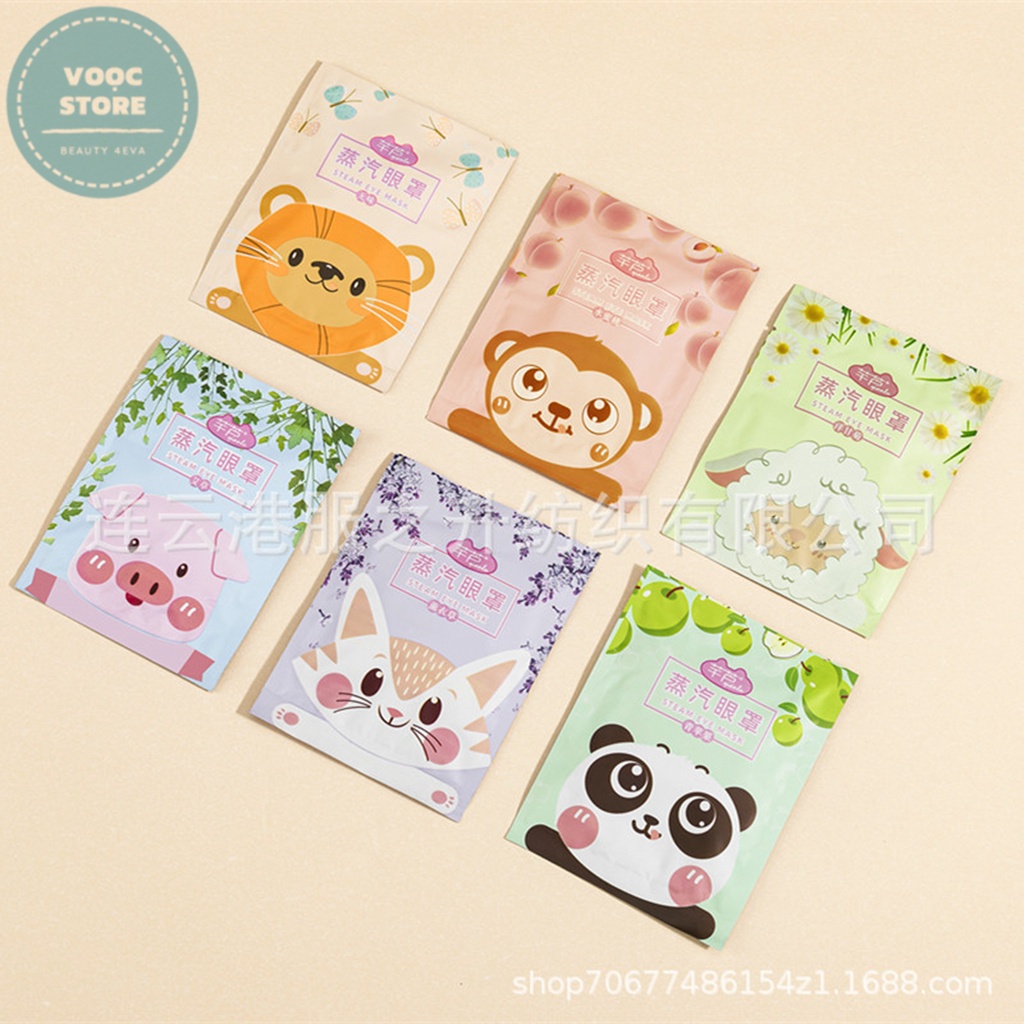 Mặt Nạ Mắt Chườm Nóng Thú Cưng Thư Giãn Giảm Mệt Mỏi Căng Thẳng Gói 1 Miếng M059