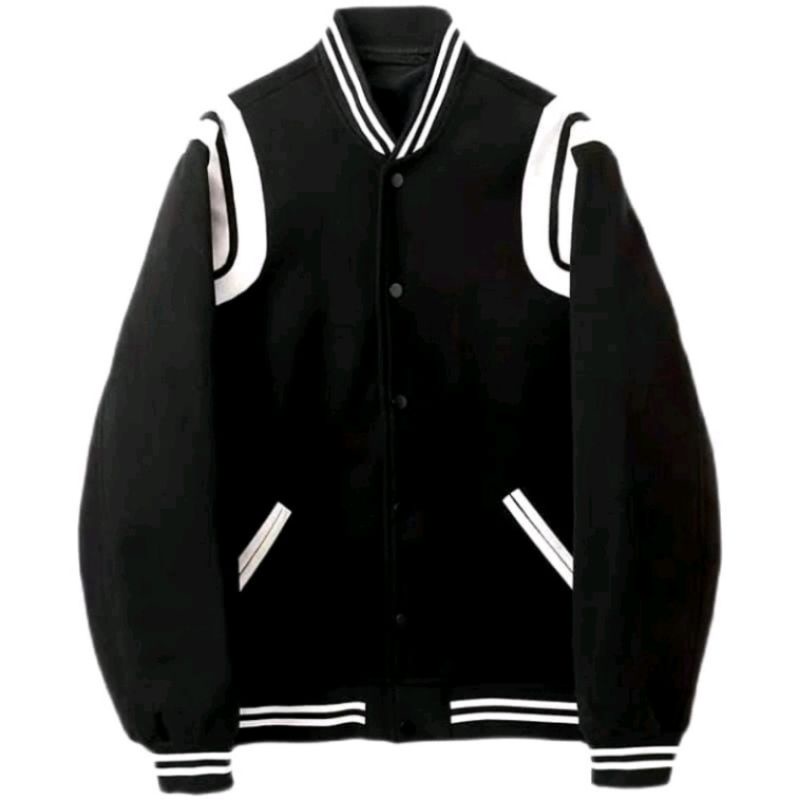 Áo Khoác Bomber Phối Viền Vai Siêu Dày Bo Viền Đẹp  - Áo Bomber Chất Nỉ Tricost 2 Lớp Form Unisex Nam Nữ