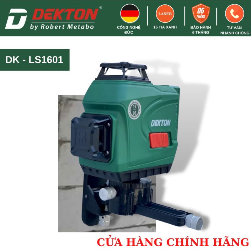 Máy Bắn Cốt - Cân Mực - Cân Bằng laser Dekton DK - LS1601 / 16 Tia Xanh - 2PIN - Remote - Bóng Led Siêu Sáng