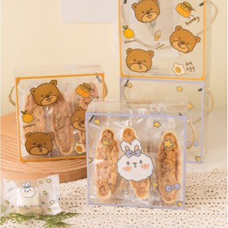[5c] Hộp mica trong suốt đựng kẹo nougat, bánh dứa, bánh thuyền