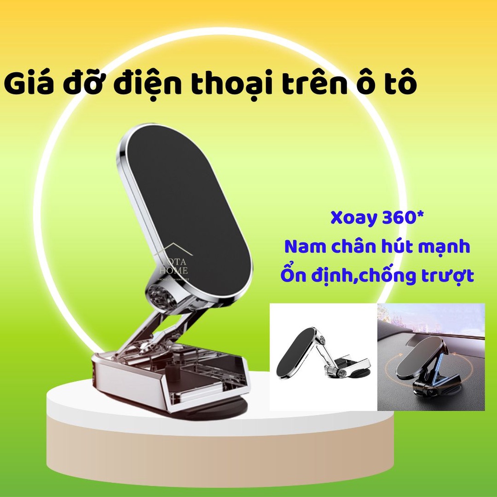 Giá Đỡ Điện Thoại Trên Ô TÔ Giá Đỡ Điện Thoại Gập Nam Châm Chắc Chắn Giá Đỡ Điện Thoại Xoay 360° Giá Đỡ Điện Thoại Ô Tô