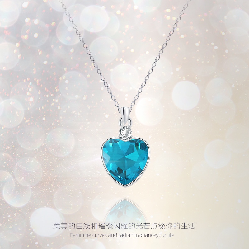 Mới Mặt Vòng cổ Hình Trái Tim Bằng Hợp Kim Diy