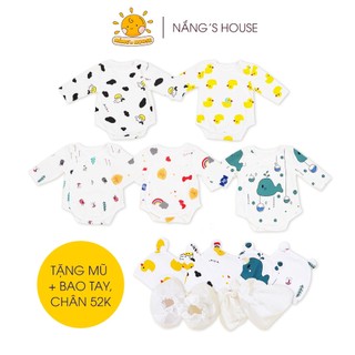 (Xả hàng kèm quà tặng)Bộ body chip, bộ liền thân cho bé trai bé gái nhiều hình ngộ nghĩnh đáng yêu - Nắng House
