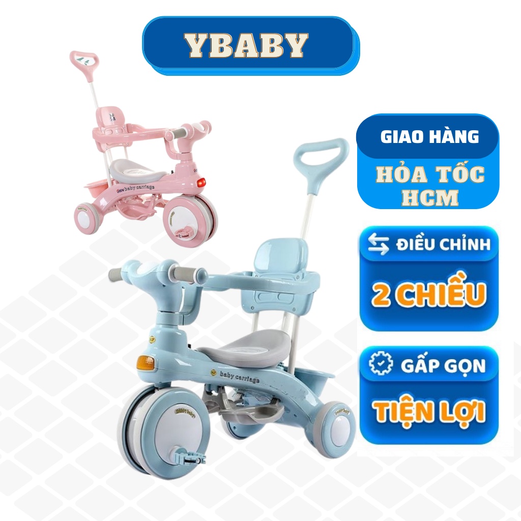 XE CẦN ĐẨY CHO BÉ, XE ĐẠP 3 BÁNH KIÊM XE CHÒI CHÂN CAO CẤP CÓ NHẠC VÀ ĐÈN KÈM KHUNG BẢO VỆ AN TOÀN CHO BÉ