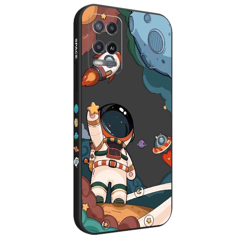 Ốp Điện Thoại Mềm Hình Phi Hành Gia Cho OPPO A54 A74 A33 A53 2020 A52 A72 A92 4G 5G