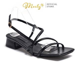 Giày sandal nữ gót thấp Merly 1463, Giày sandal size lớn