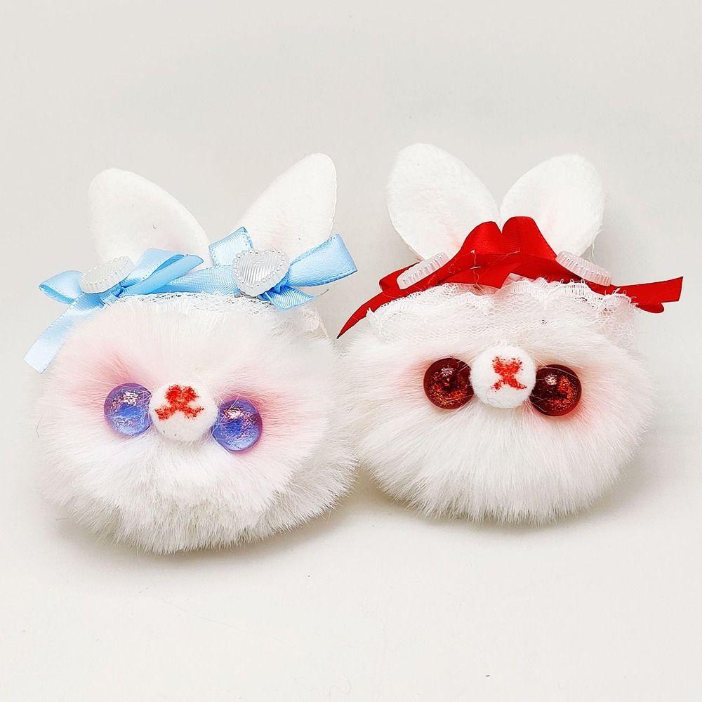 Móc Khóa Hình Thỏ Nhồi Bông Dễ Thương