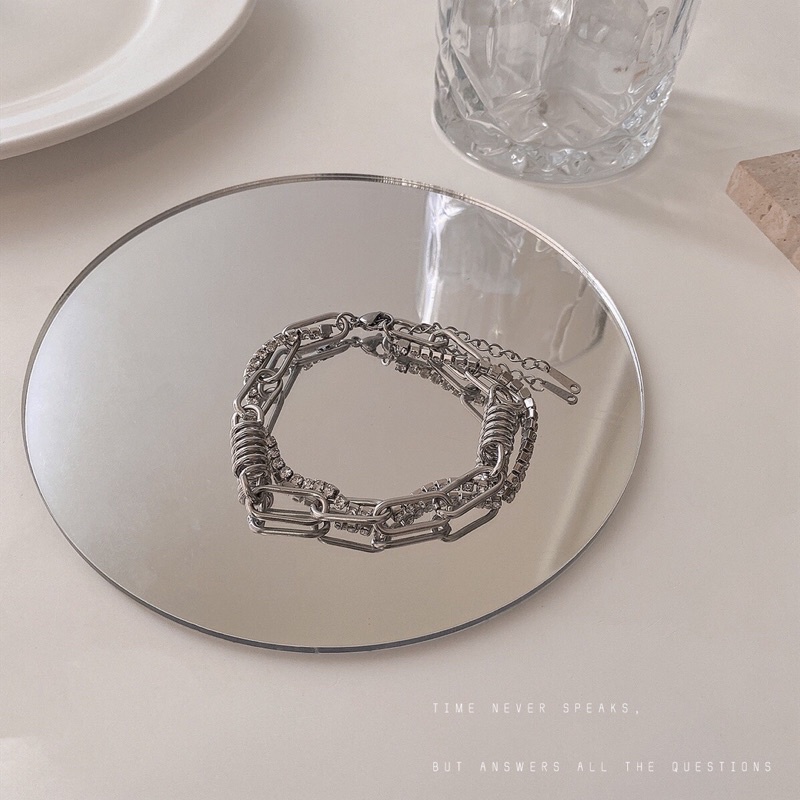 Lắc Tay Xích Hạt Pha Lê 2 Lớp