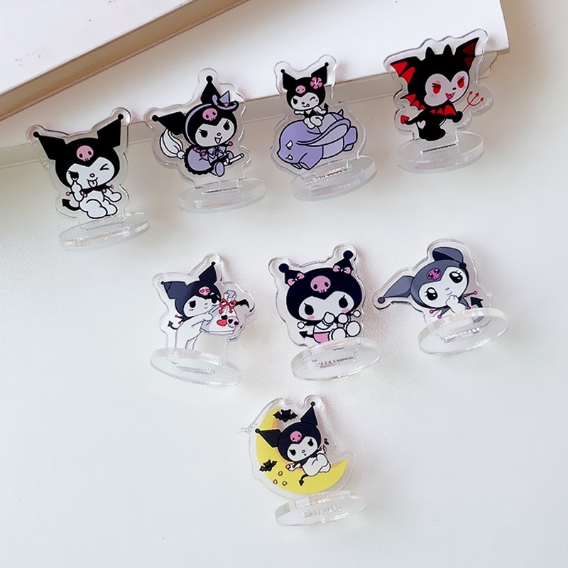 Mô hình acrylic standee mini 3cm Kuromi Sanrio Gà Rán Cay Ngọt dễ thương