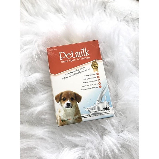 Sữa PetMilk cho chó con | sữa bổ sung dinh dưỡng chó con hộp 100gr