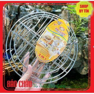 Rế hấp - rế nồi inox - vỉ hấp vạn lợi - lót nồi tiện dung đa năng