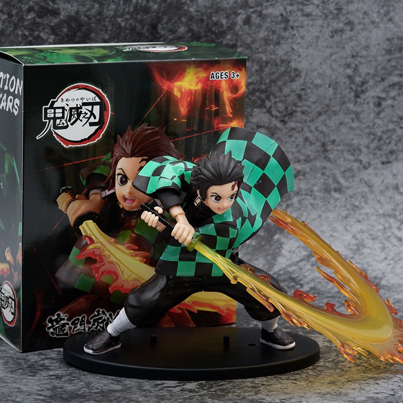 Mô hình Tanjiro, Zenitsu, Rengoku, Kimetsu No Yaiba, Figure Anime nhân vật Demon Slayer (có hộp)