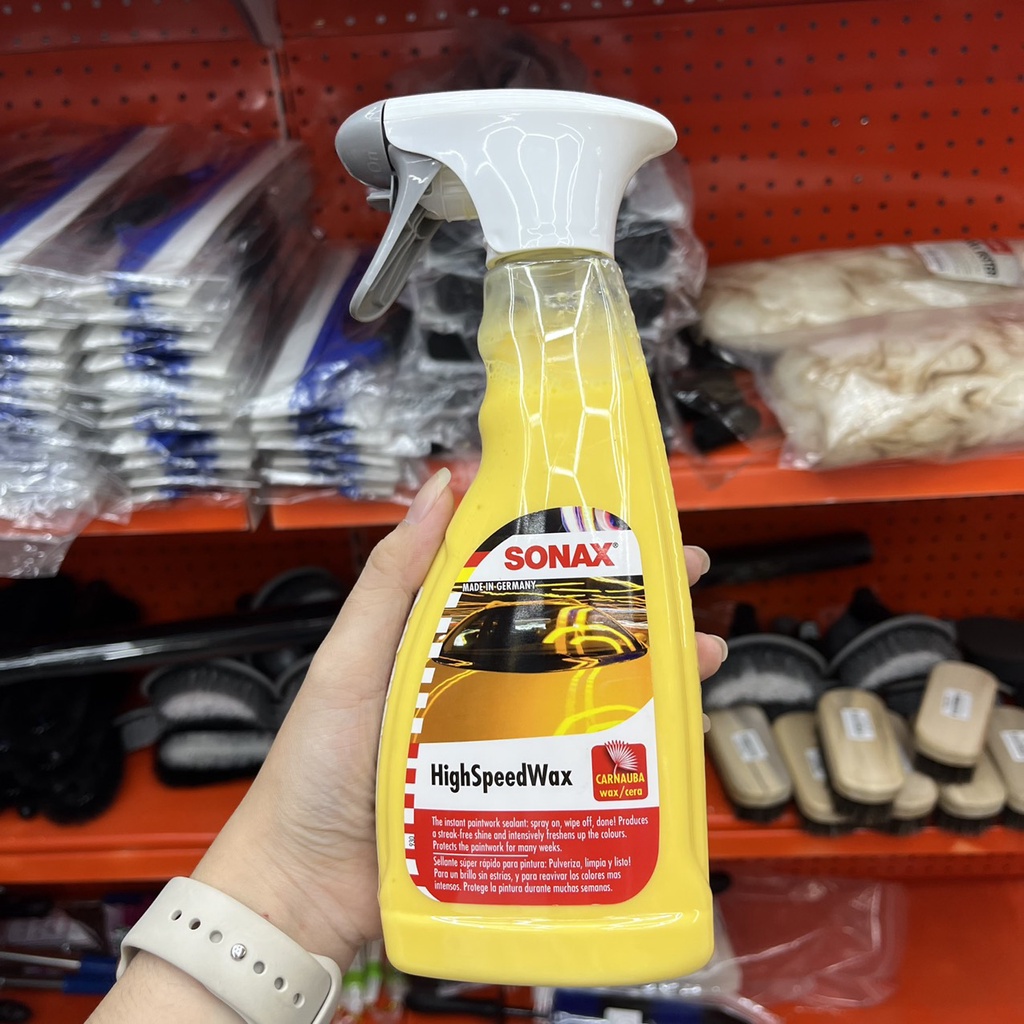 Chai Xịt Đánh Bóng Sơn Ướt Sonax High Speed Wax 500ML 288200