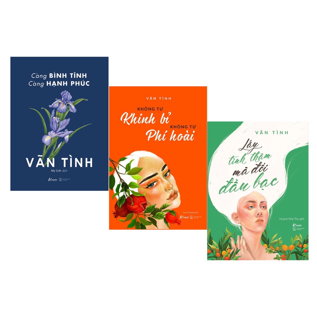 Sách Combo 3 Cuốn Của Vãn Tình: Càng Bình Tĩnh Càng Hạnh Phúc + Lấy Tình Thâm Mà Đổi Đầu Bạc + Không Tự Khinh Bỉ