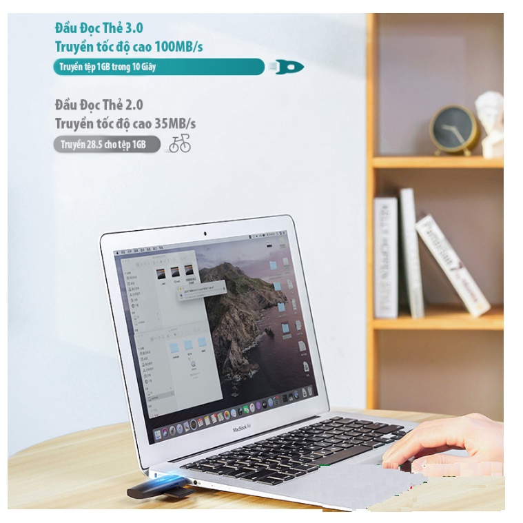 Đầu Đọc Thẻ SD/TF Chuẩn USB Type-C Và USB 3.0 Ugreen 80191