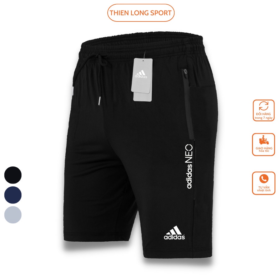 Quần short nam thể thao chất liệu thun lạnh co giãn thoáng mát FREE SIZE mặc ở nhà dạo phố tập gym chạy bộ Q16
