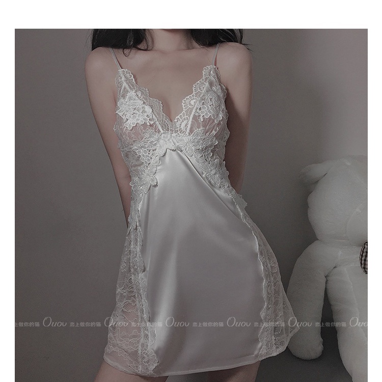 (M.85) Váy ngủ sexy lụa cao cấp Đầm mặc nhà gợi cảm quyến rũ