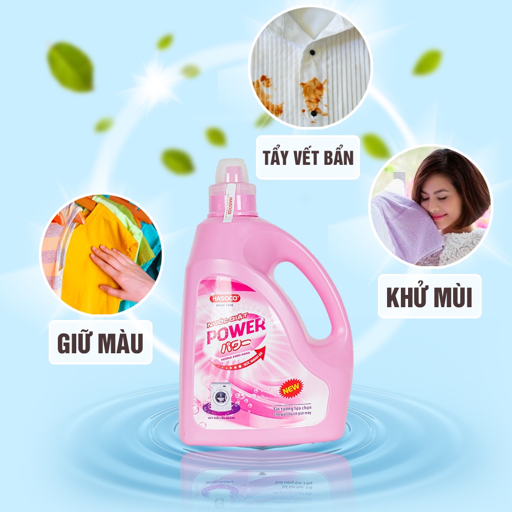 Nước Giặt Power Cửa Trước Hương Sakura can 5kg
