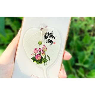 Lá Bồ Đề Bình An ( mẫu in hoa)