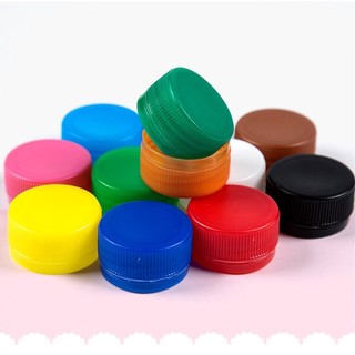 100 nắp chai nhựa nhiều màu