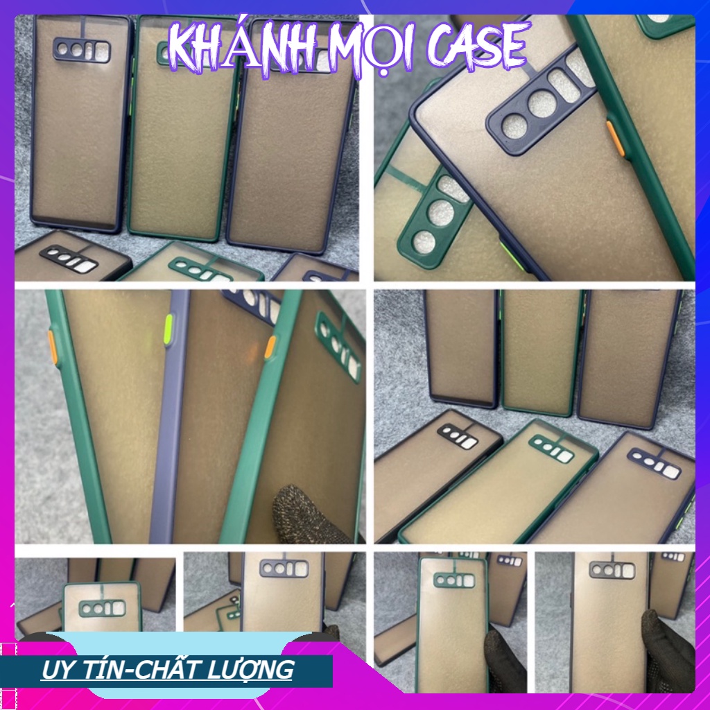 Ốp lưng lưng nhám viền màu cho Samsung Note 8