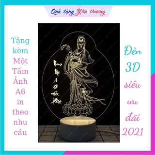 Đèn led 3D hình Phật