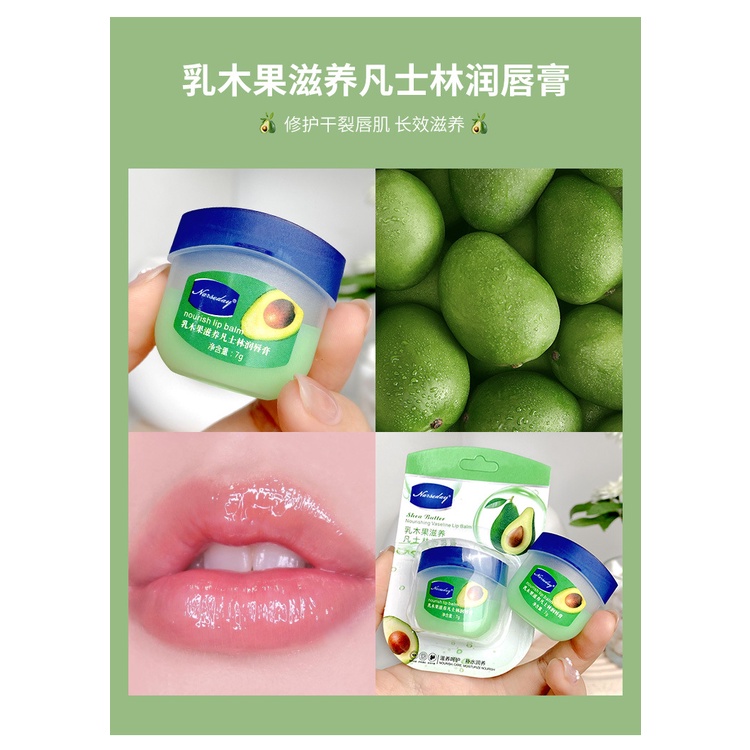 Hộp 4 Hũ VASELINE 7g Dưỡng Môi Đủ Vị Trái Cây