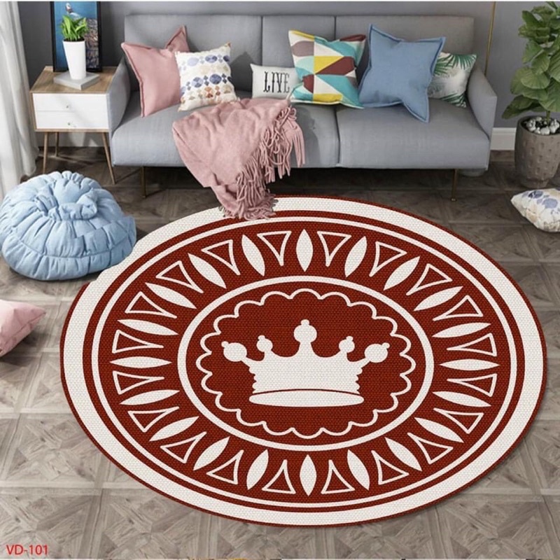 Thảm Trải Sàn Bali hình tròn  Trải Sàn Trang Trí Cao Cấp  -