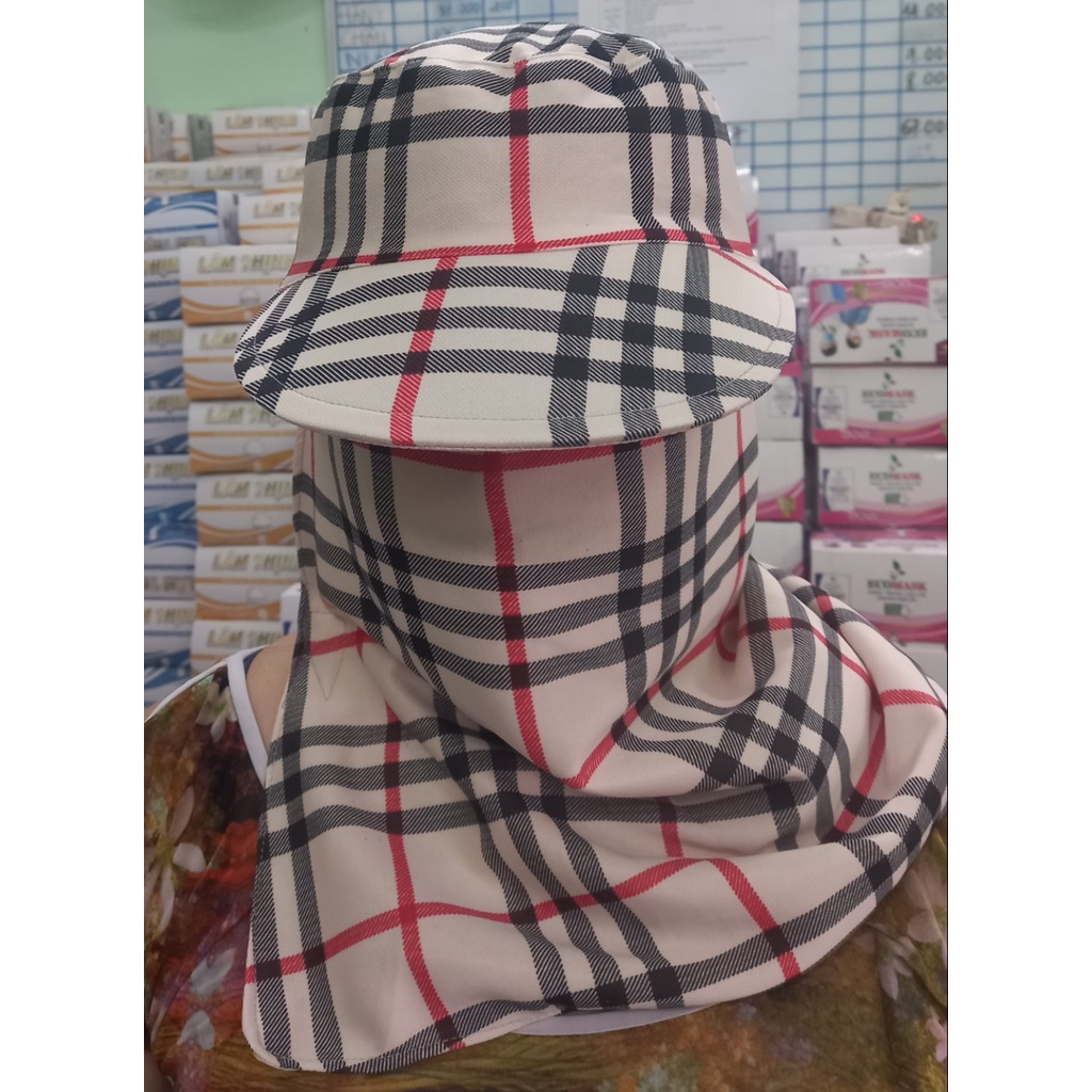 Nón mũ kèm khẩu trang che nắng vành to tai, che cổ giúp che nắng, chống bụi hàng đẹp