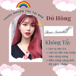 Thuốc nhuộm tóc Màu Đỏ Hồng/không tẩy