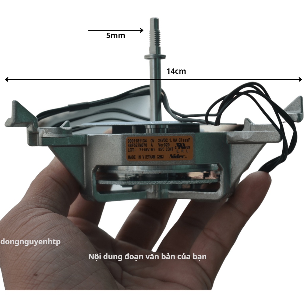 Đầu Motor Quạt 24v 1a Nidec Chính Hãng