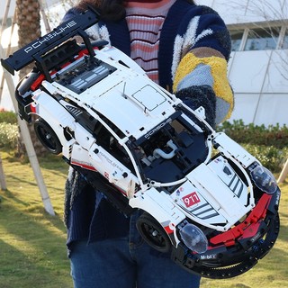 Đồ chơi lắp ráp mô hình 3d technic siêu xe đua porsche 911 rsr 011 1:10