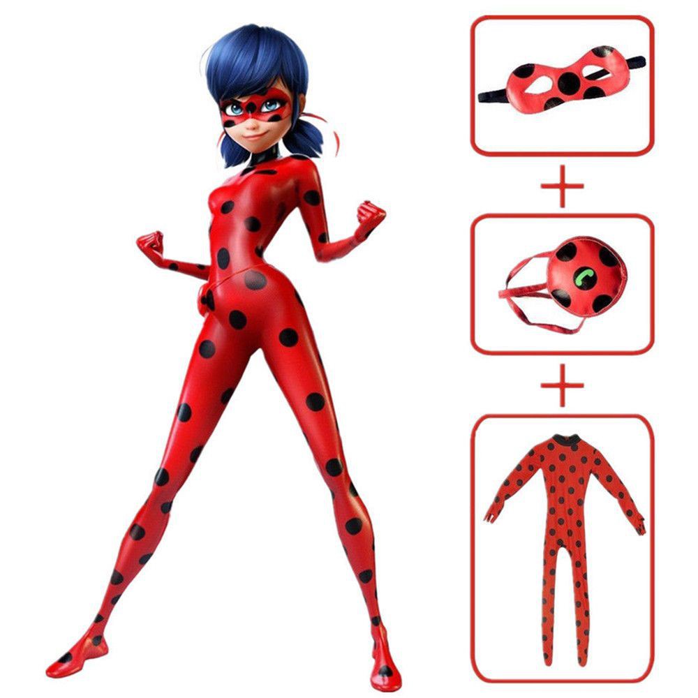 Bộ Đồ Hóa Trang Nhân Vật Phim Hoạt Hình Miraculous Ladybug Cho Bé