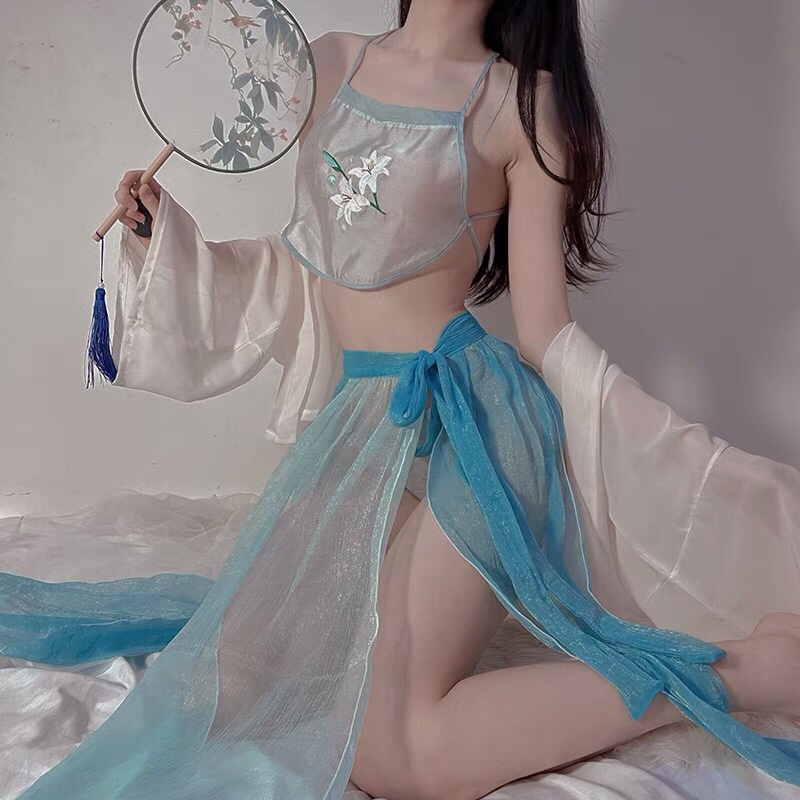Đồ ngủ cổ trang Trung Hoa/ Set yếm Hán phục hóa trang tiên nữ CP05 CICI BONITA HCM