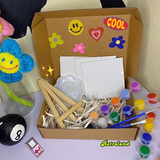 SET VẼ TRANH TRÊN KHUNG CANVAS MINI // MINI CANVAS PAINTING