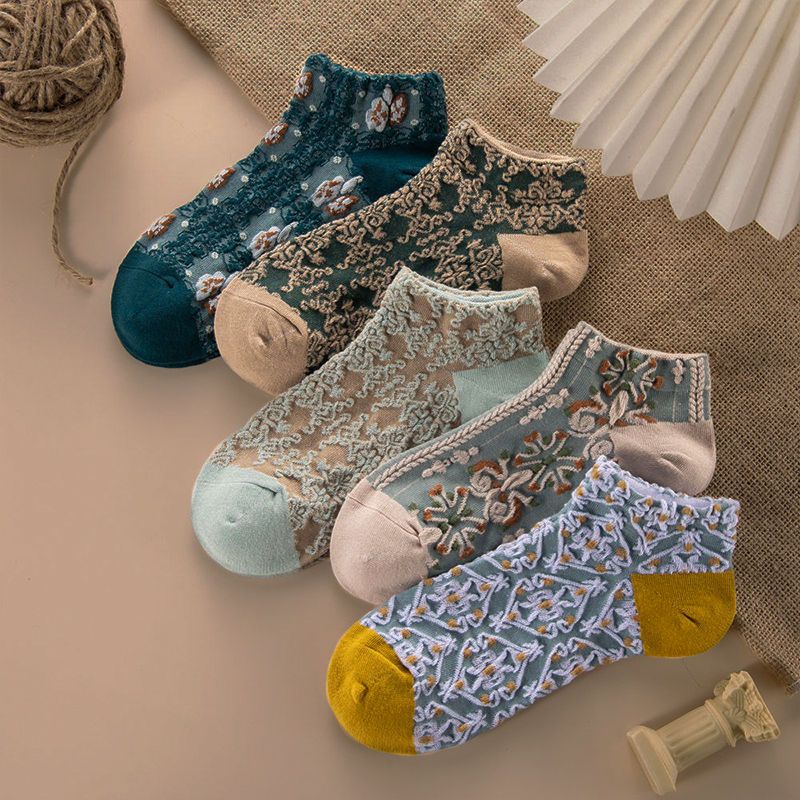 Set 10 Đôi Vớ Phong Cách Mori Hàn Quốc Cổ Điển Dành Cho Nữ