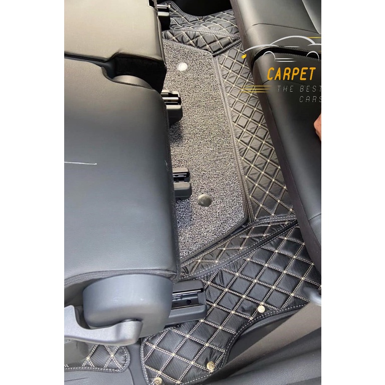 Thảm lót sàn ô tô 5d 6d Mitsubishi Pajero Sport, thảm trải sàn da Pu cao cấp, giảm ồn 40%