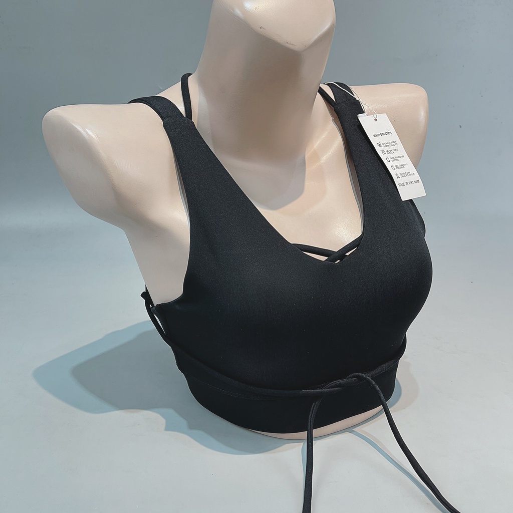 Áo Bra Thể Thao Nữ Chéo Ngực Cột Dây Siêu Xinh