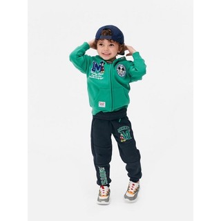 Bộ nỉ kéo khoá bé trai mickey xanh lá pr