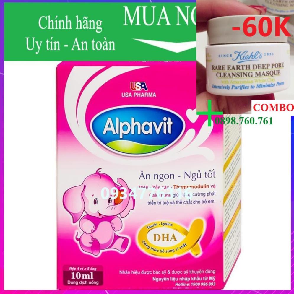 🎁COMBO Mặt nạ đất sét Kiehl's 14g/ml+ ALPHAVIT ĂN NGON giúp bé ăn ngon ngủ tốt ,bé thông minh