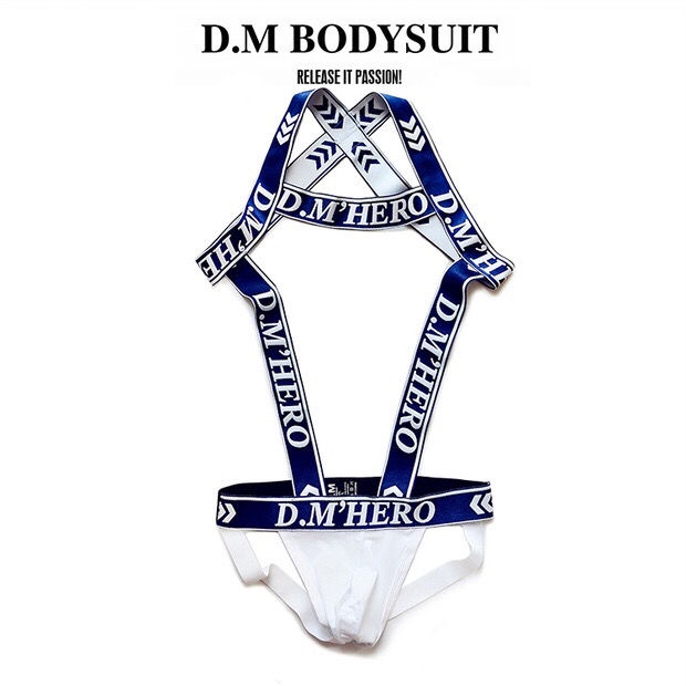 N001 Men's underwear jumpsuit thong letter belt double thong seductive sports shorts