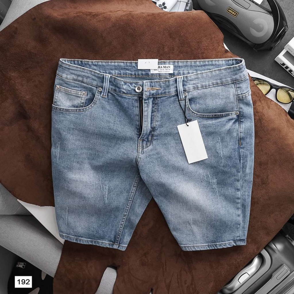 Quần short jean nam xanh bạc chất đẹp