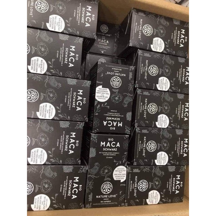 Viên uống NATURELOVE BIO MACASCHWARZ 180 Viên, tăng cường sinh lực ham muốn cải thiện sinh sản tốt cho cả nam và nữ