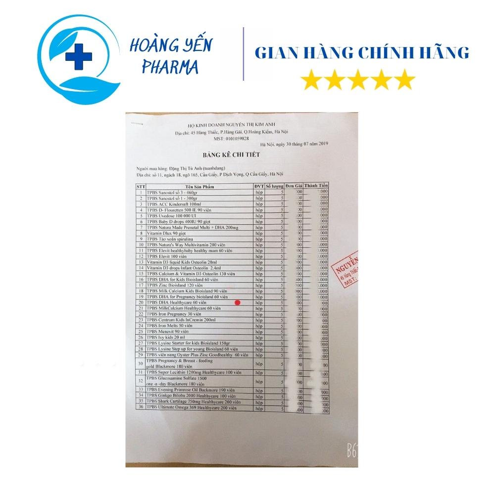 DHA Úc Nature’s way Kids Smart drops dạng nhỏ giọt 20ml giúp bé phát triển não bộ,tăng cường thị lực-Hoàng Yến Pharma