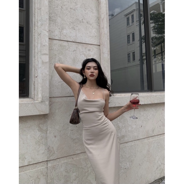 Đầm body Slip Dress chất lụa Mango