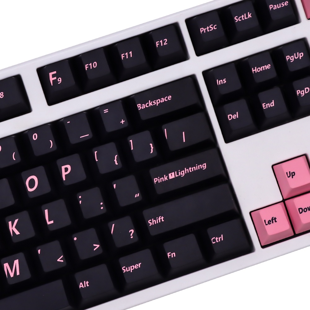 TomatoCaps Pink Lightning Keycaps Cherry Profile keycap Set Bộ Bàn Phím 137 / 147 Phím Màu Hồng Dành Cho Cherry MX 61 64 68 84 75 87 100 104 108