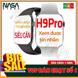 Đồng hồ thông minh h9 pro đọc tin nhắn seri 7 phiên bản thép cao cấp có lẫy giữ dây, 2 nút vật lý chơi game pin trâu