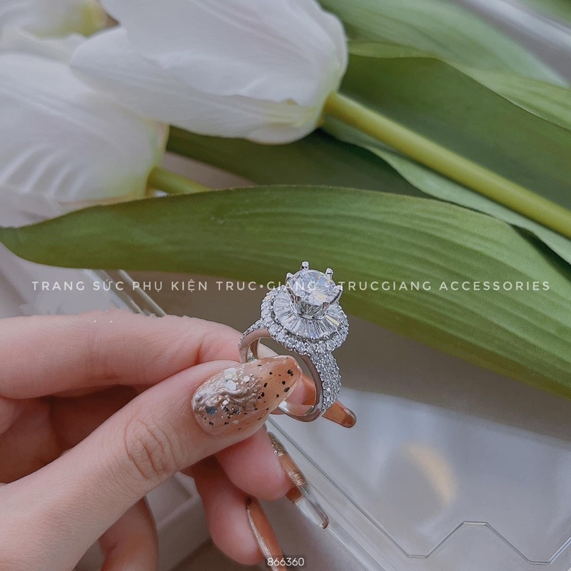 Nhẫn xi bạch kim