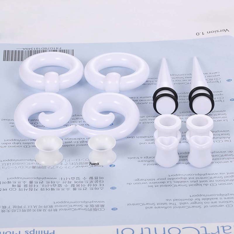 Bán Sỉ Set 12 Khuyên Tai Tunnels Unisex