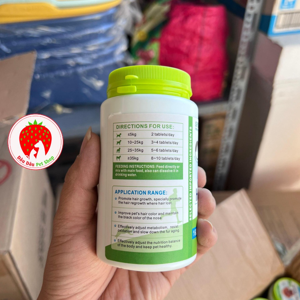 Viên dưỡng lông cho chó Hair Beauty Khối lượng 160g